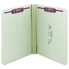 Best Recycled Pressboard Fastener Folders with Straight Tabs - Letter, Gray/Green (25/Box) Filing & Folders