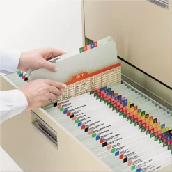 Best Recycled Pressboard Fastener Folders with Straight Tabs - Letter, Gray/Green (25/Box) Filing & Folders