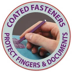 Clearance 6-Section Pressboard Top Tab Classification Folders with 6 SafeSHIELD Fasteners - Letter Size/Blue (10/Box) Filing & Folders