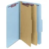 Outlet Six SafeSHIELD Fasteners 2 Dividers Legal Size Six-Section Pressboard Top Tab Classification Folders - Blue (10/Box) Filing & Folders