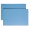 Clearance Straight Tabs Legal Size 0.75 in. Expansion Reinforced Top Tab Colored File Folders - Blue (100/Box) Filing & Folders