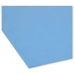 Clearance Straight Tabs Legal Size 0.75 in. Expansion Reinforced Top Tab Colored File Folders - Blue (100/Box) Filing & Folders