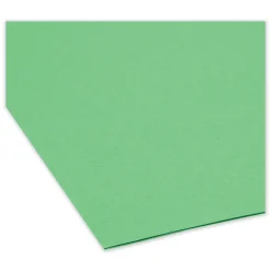 Clearance Straight Tabs Legal Size 0.75 in. Expansion Reinforced Top Tab Colored File Folders - Green (100/Box) Filing & Folders