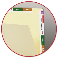 Sale Straight Tabs Letter Size 0.75 in. Expansion Heavyweight End Tab Conversion File Folders - Manila (100/Box) Filing & Folders