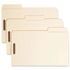 Outlet SuperTab 0.75 in. Expansion Reinforced Guide Height Fastener Folders - Manila/Legal Size (50/Box) Filing & Folders