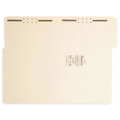 Outlet SuperTab 0.75 in. Expansion Reinforced Guide Height Fastener Folders - Manila/Legal Size (50/Box) Filing & Folders