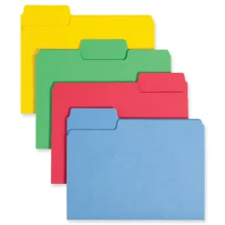 SuperTab 0.75 in. Expansion Letter Size Colored File Folders - Color Assortment 1 (24/Pack) Paper & Printables