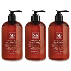 New 12 oz Hand Soap - Vanilla and Lily Blossom Scent (3/Box) Skin Care & Personal Hygiene