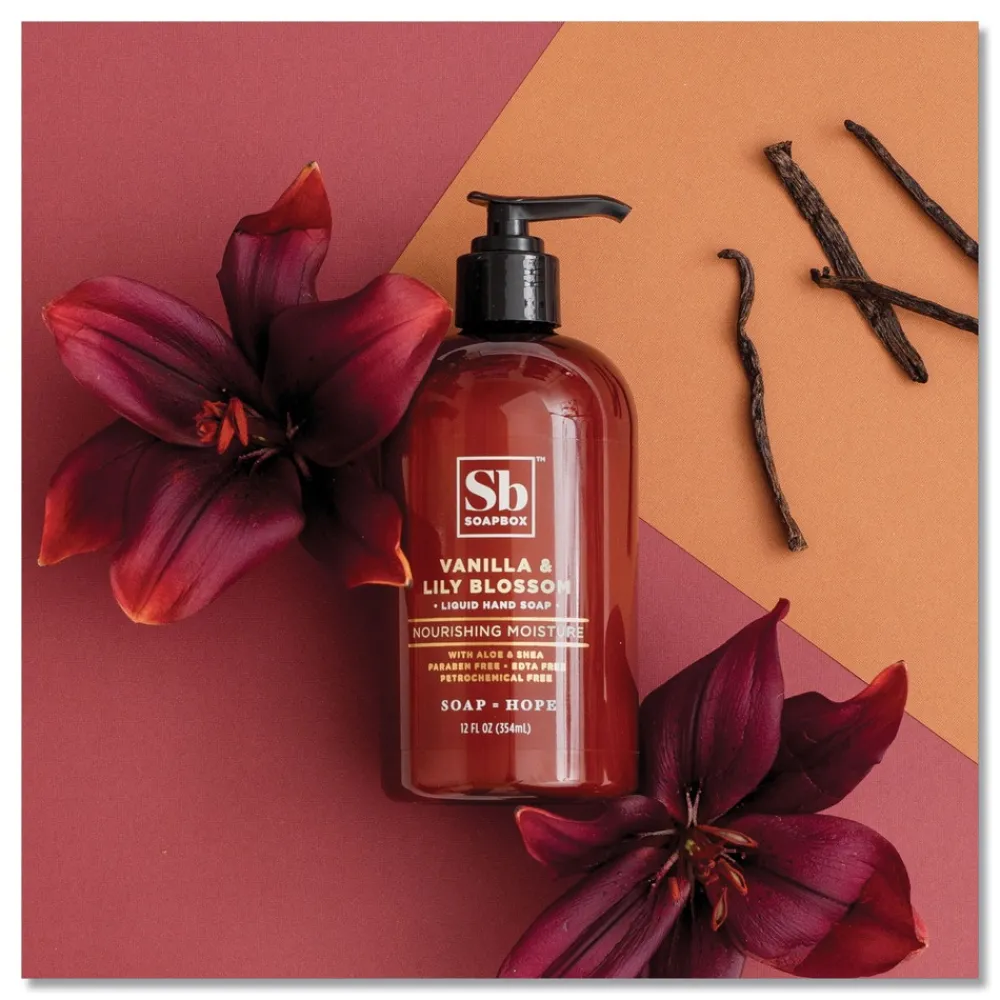 New 12 oz Hand Soap - Vanilla and Lily Blossom Scent (3/Box) Skin Care & Personal Hygiene