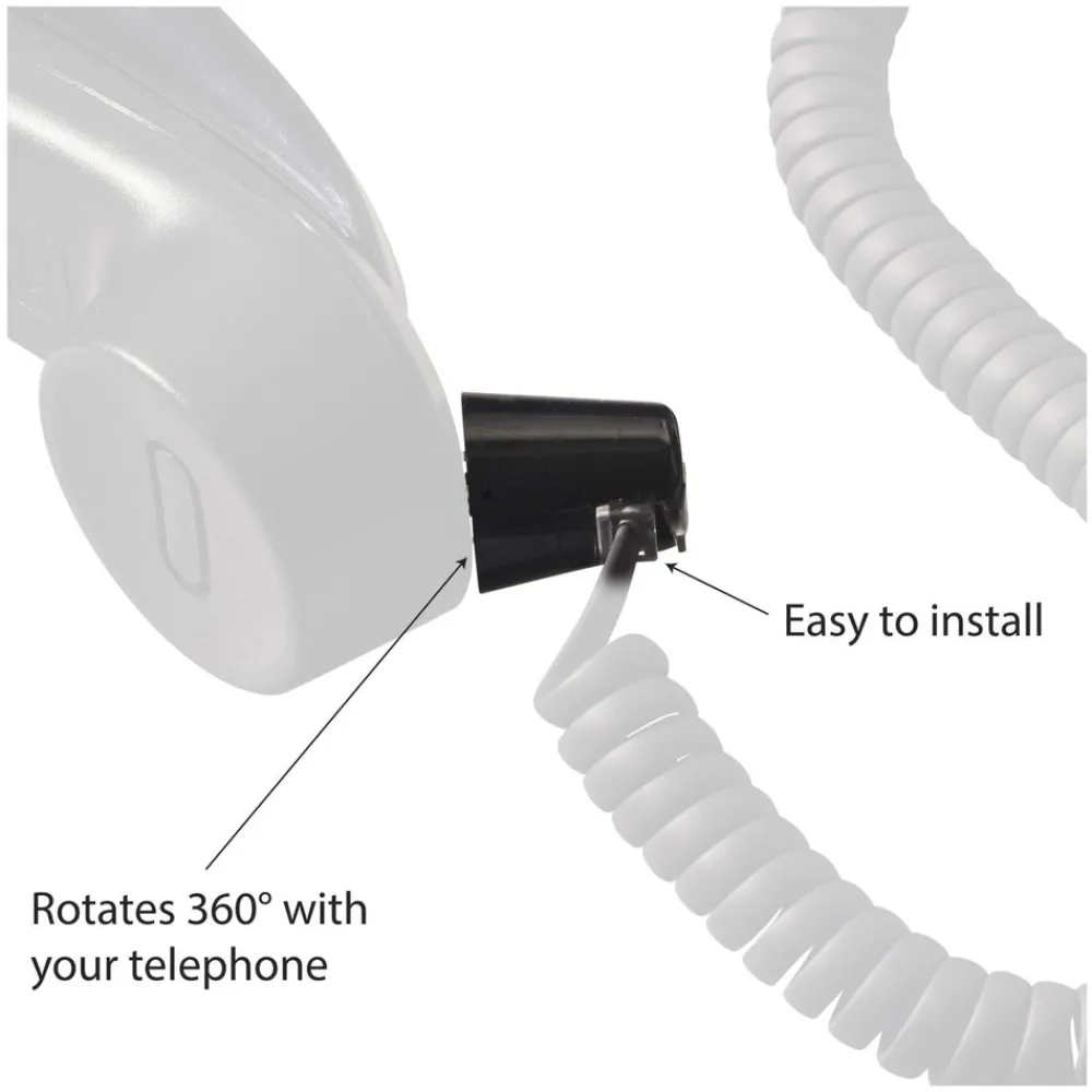 Discount Twisstop Rotating Phone Cord Detangler - Black Office Electronics & Batteries
