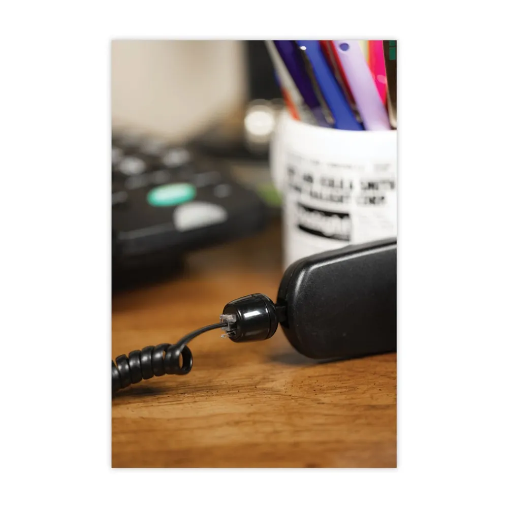 Outlet Untangler Rotating Phone Cord Detangler - Black Office Electronics & Batteries