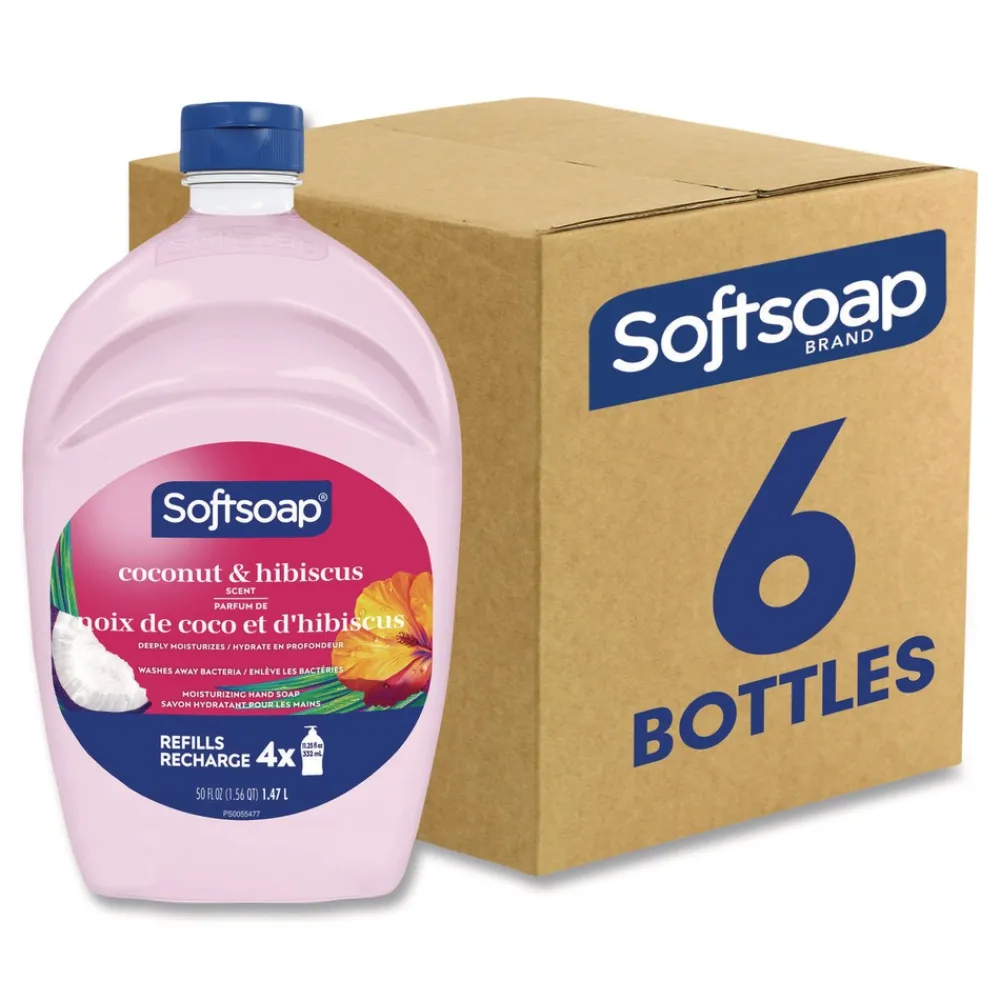 Hot Liquid Hand Soap Refills - Coconut and Hibiscus (6/Carton) Cleaning & Janitorial Supplies