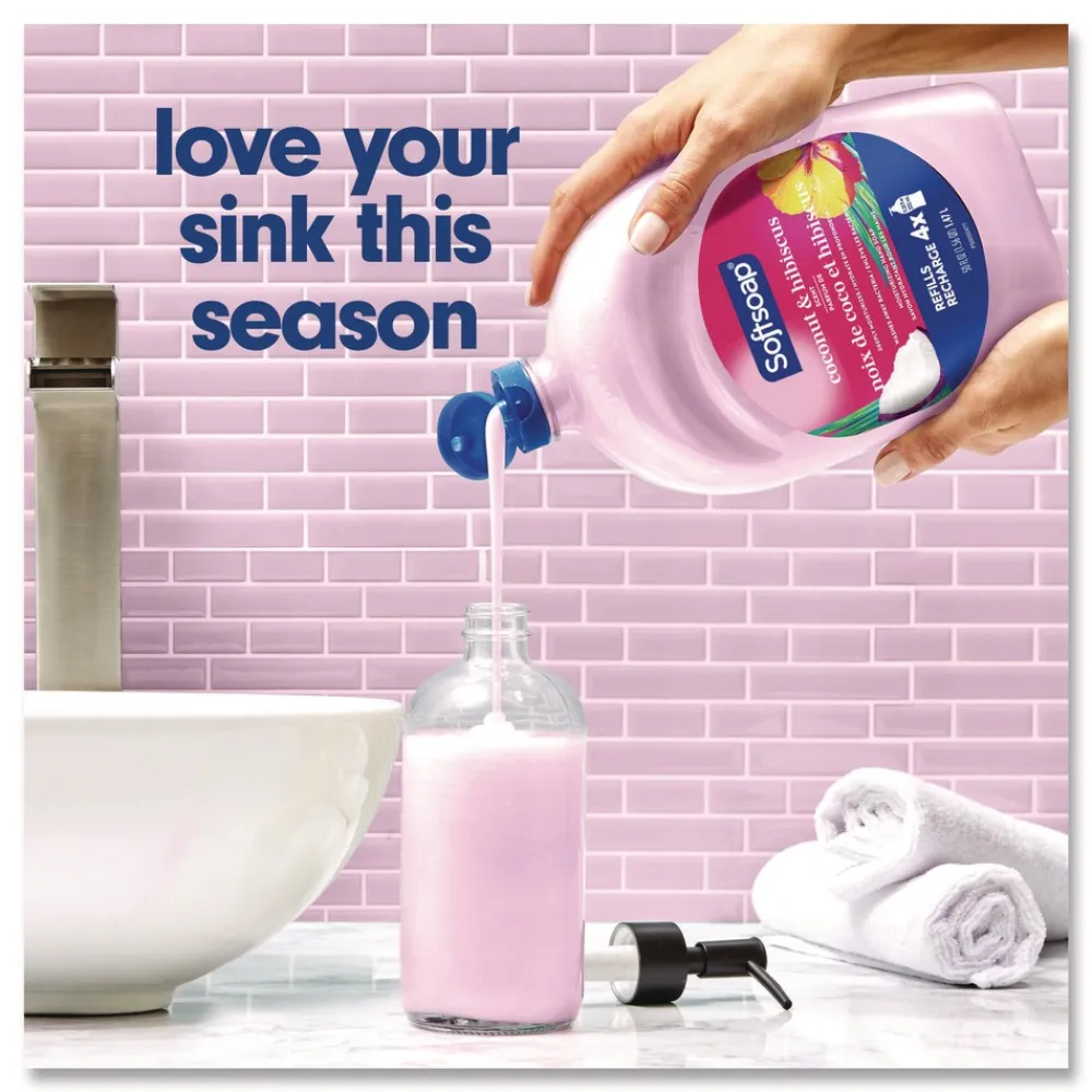 Hot Liquid Hand Soap Refills - Coconut and Hibiscus (6/Carton) Cleaning & Janitorial Supplies