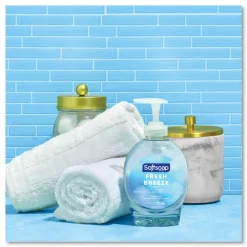 Hot US04964A 7.5 oz. Liquid Hand Soap Pumps - Fresh Breeze Scent (6/Carton) Skin Care & Personal Hygiene