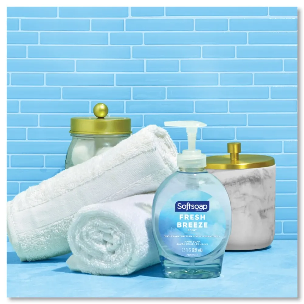 Hot US04964A 7.5 oz. Liquid Hand Soap Pumps - Fresh Breeze Scent (6/Carton) Skin Care & Personal Hygiene