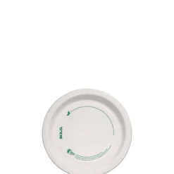 Online 6 in. Diameter ProPlanet Seal Compostable Paper Dinnerware Plate - White (1000/Carton) Tabletop And Serveware