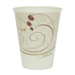 Best 12 oz Double Sided Poly (DSP) Symphony Design Paper Cold Cups (2000/Carton) Tabletop And Serveware