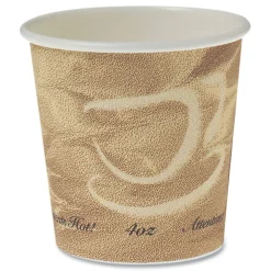 Clearance 4 oz. Mistique Design Single Sided Poly Paper Hot Cups (1000/Carton) Tabletop And Serveware
