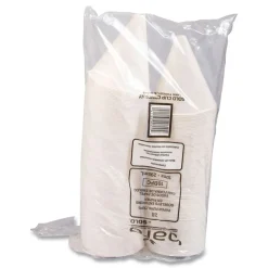 Hot Bare Eco-Forward 10 oz. ProPlanet Seal Treated Paper Funnel Cups - White (1000/Carton) Tabletop And Serveware