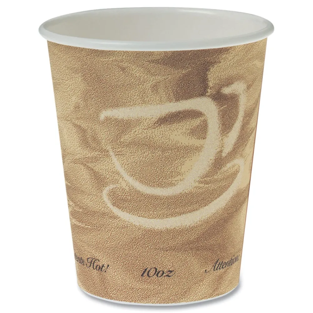 Sale Mistique Design 10 oz Single Sided Poly Paper Hot Cups (50/Bag, 20 Bags/Carton) Tabletop And Serveware