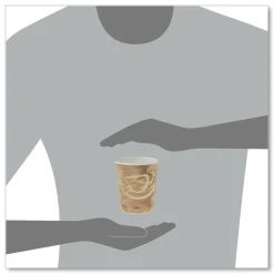 Sale Mistique Design 10 oz Single Sided Poly Paper Hot Cups (50/Bag, 20 Bags/Carton) Tabletop And Serveware