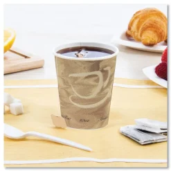 Sale Mistique Design 10 oz Single Sided Poly Paper Hot Cups (50/Bag, 20 Bags/Carton) Tabletop And Serveware