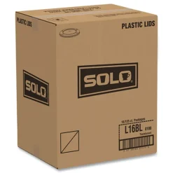 Outlet Polystyrene Plastic Flat Straw-Slot Cold Cup Lids Fits 12 oz to 24 oz Cups - Translucent (125/Pack, 16 Packs/Carton) Tabletop And Serveware