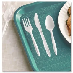 Discount Reliance Mediumweight Plastic Fork/Knife/Spoon Cutlery Kit - White (1500/Carton) Tabletop And Serveware