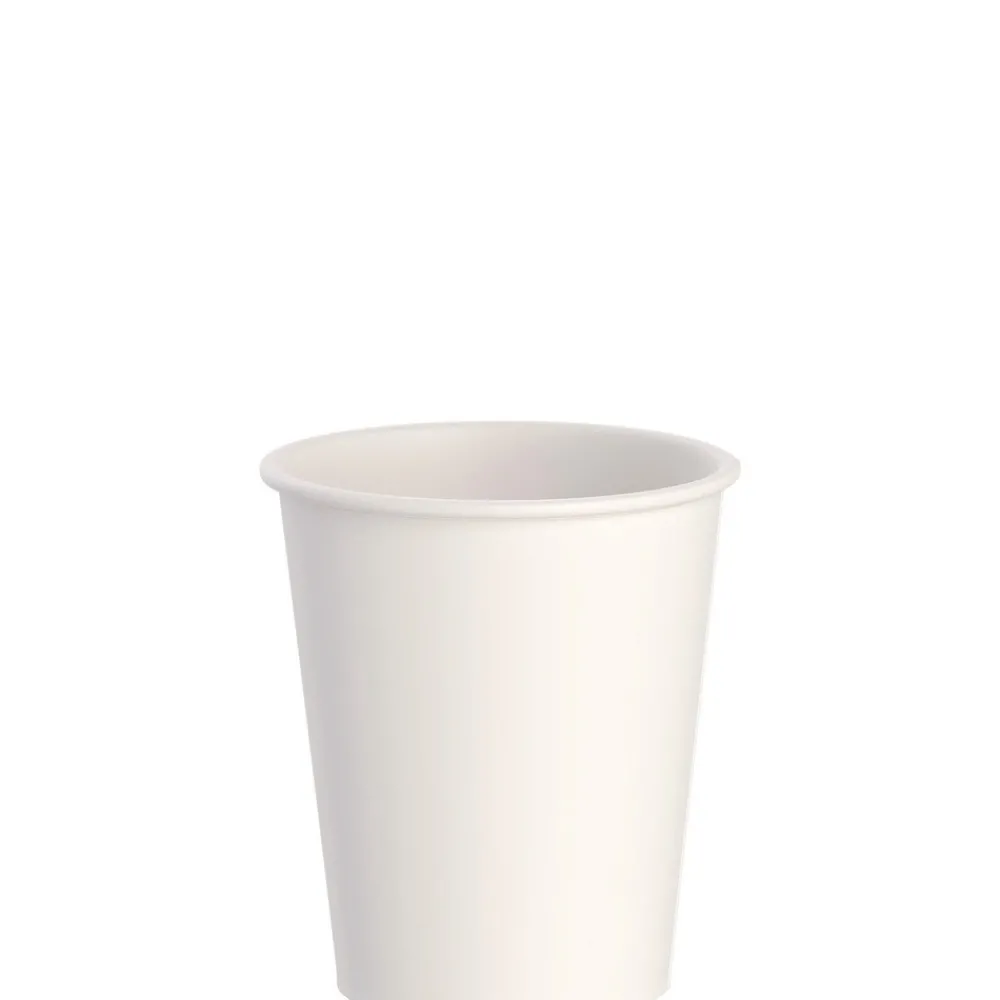 Hot Thermoguard 12 oz. Sustainable Forest Print Insulated Paper Hot Cups - White (600/Carton) Tabletop And Serveware