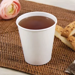 Hot Thermoguard 12 oz. Sustainable Forest Print Insulated Paper Hot Cups - White (600/Carton) Tabletop And Serveware