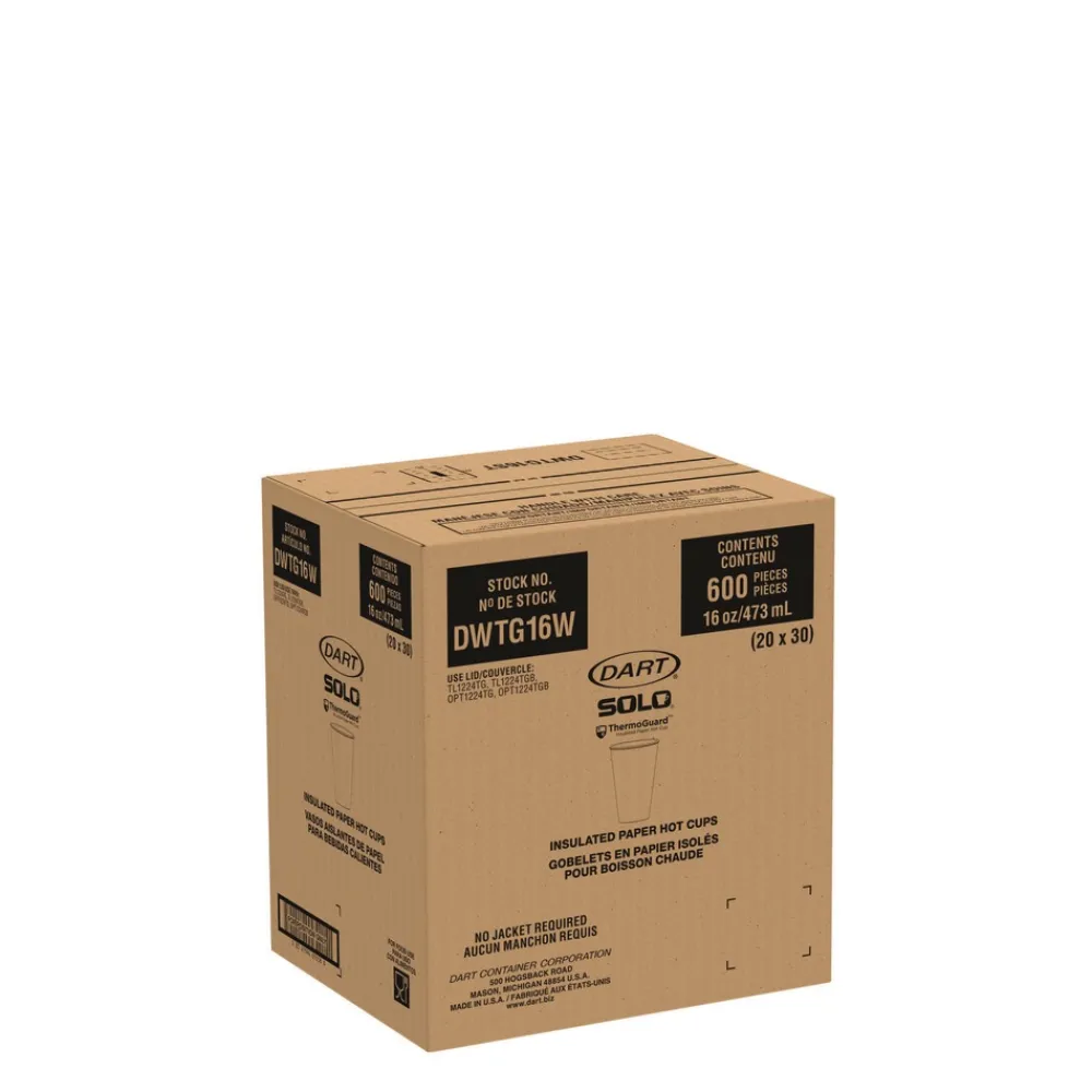 Sale Thermoguard Insulated Paper Hot Cups 16 oz White Sustainable Forest Design 30/Pack Tabletop And Serveware