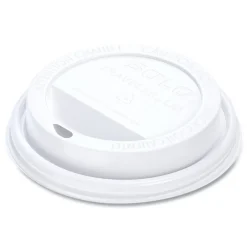 Traveler Cappuccino Style Dome Lid for 10 oz. to 24 oz. Cups - White (100/Pack, 10 Packs/Carton) Tabletop And Serveware