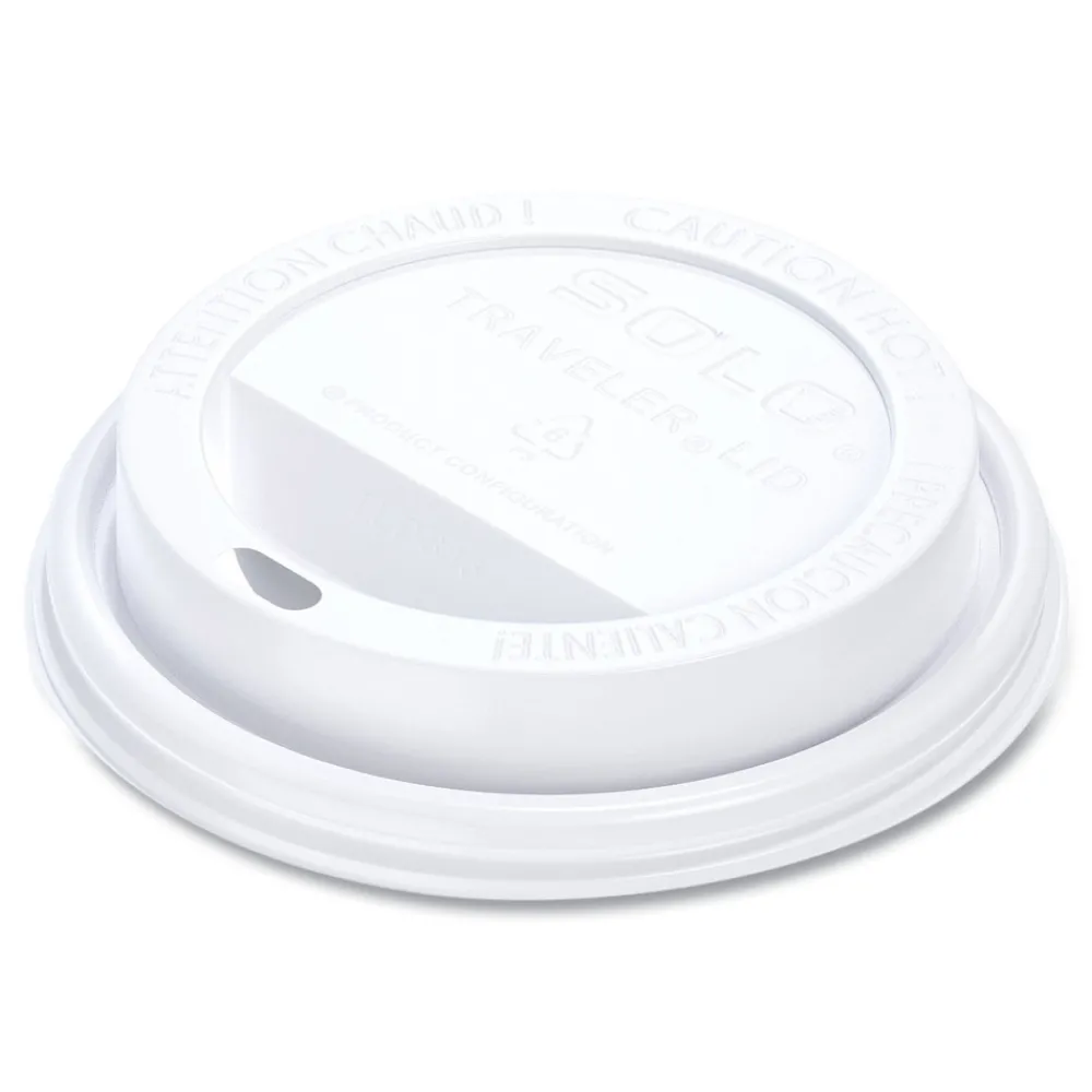 Traveler Cappuccino Style Dome Lid for 10 oz. to 24 oz. Cups - White (100/Pack, 10 Packs/Carton) Tabletop And Serveware