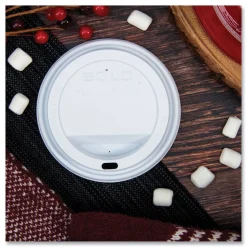 Traveler Cappuccino Style Dome Lid for 10 oz. to 24 oz. Cups - White (100/Pack, 10 Packs/Carton) Tabletop And Serveware