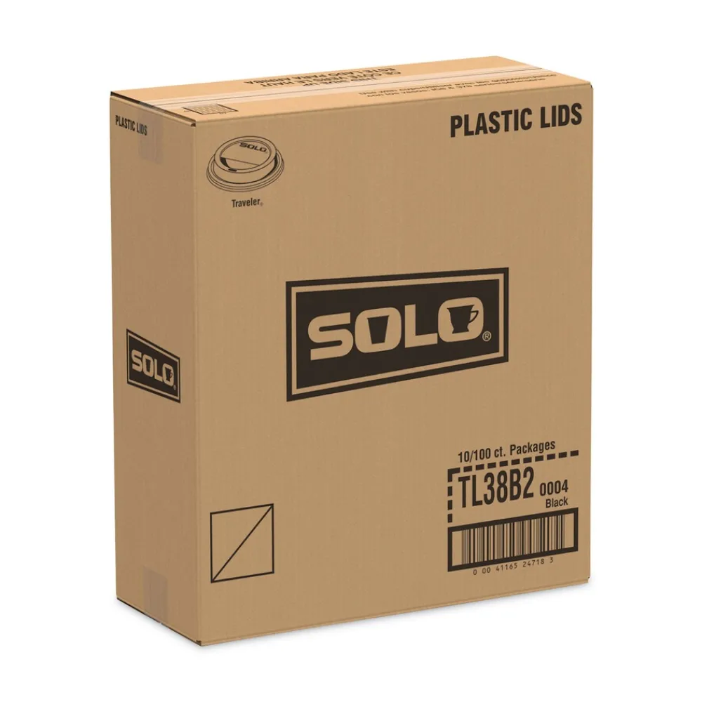 Sale Traveler Cappuccino Style Dome Lid Fits 8 oz Cups - Black (1000/Carton) Tabletop And Serveware