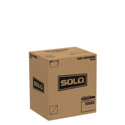 New VS606X-02050 3.83 in. x 1.99 in. 6 oz. Double Poly Paper Food Container - White (1000/Carton) Tabletop And Serveware