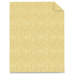 Outlet 24 lbs. Bond Weight 8.5 in. x 11 in. Parchment Specialty Paper - Gold (100/Pack) Cleaning & Janitorial Supplies