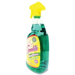 Sale 33.8 oz. Bottle Green Formula Glass Cleaner (12/Carton) Cleaning & Janitorial Supplies