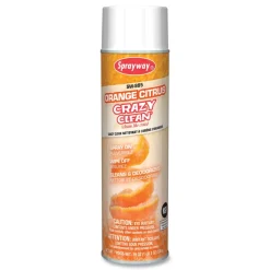 Outlet 19 oz. Aerosol Spray Orange Citrus Crazy Clean - Orange Scent (12/Carton) Odor Control