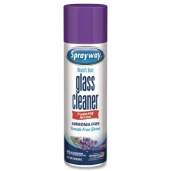 Hot 19 oz. Aerosol Spray Glass Cleaner - Lavender Scent (6/Carton) Cleaning & Janitorial Supplies