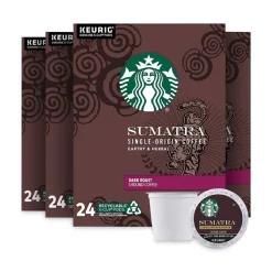 Discount 12565254 0.4 oz Coffee K-Cups - Sumatra (96/Carton) Food And Snacks