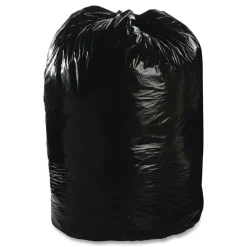 New 38 in. x 60 in. 1.5 mil. 60 Gallon Total Recycled Content Plastic Trash Bags - Brown/ Black (100/Carton) Trash & Waste Bins