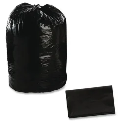 Sale 43 in. x 49 in. 56-Gallon 1.5 mil. Total Recycled Content Plastic Trash Bags - Black/Brown (100/Carton) Trash & Waste Bins
