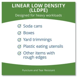 Best 40 in. x 45 in. 45-Gallon 2 mil. Insect-Repellent Trash Bags - Black (65/Box) Trash & Waste Bins