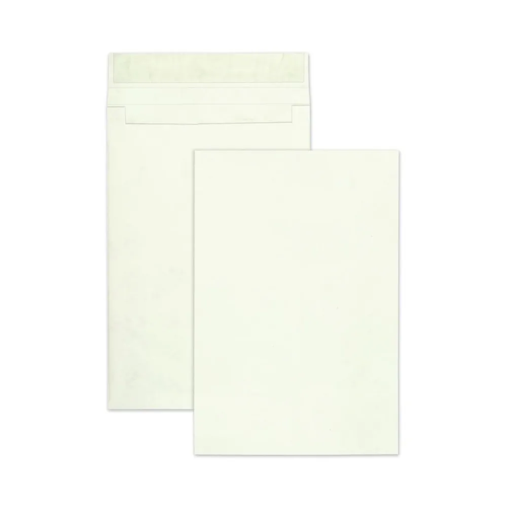 Best 12 in. x 16 in. No. 15-1/2 Lightweight 14 lbs. Tyvek Open End Expansion Mailers - White (100/Carton) Pens, Pencils & Markers