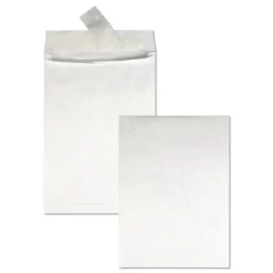 Best 12 in. x 16 in. No. 15-1/2 Lightweight 14 lbs. Tyvek Open End Expansion Mailers - White (100/Carton) Pens, Pencils & Markers