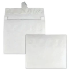 Best Tyvek 10 x 13 18 lb. Heavyweight Square Flap Open End Expansion Mailers - White (100/Carton) Mailing, Packing & Shipping