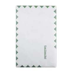 Best Tyvek First Class 10 x 15 14 lb. Lightweight Square Flap Catalog Mailers - White (100/Box) Mailing, Packing & Shipping