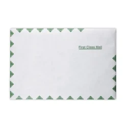 Best Tyvek First Class 10 x 15 14 lb. Lightweight Square Flap Catalog Mailers - White (100/Box) Mailing, Packing & Shipping