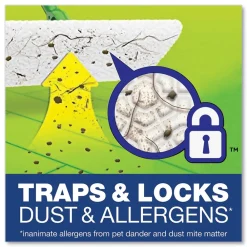 46 in. Sweeper Mop - Green/Silver/White Cleaning & Janitorial Supplies